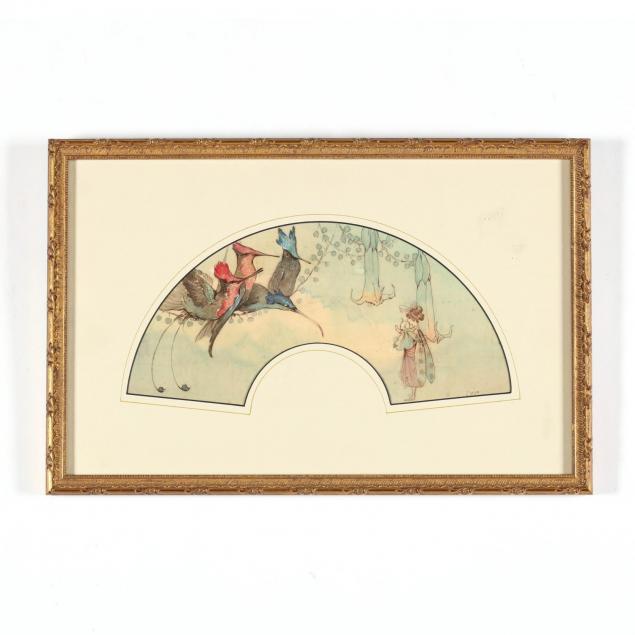 a-duncan-carse-british-1876-1938-pair-of-framed-fan-leaves