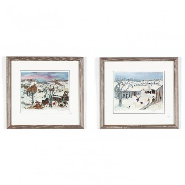 pair-of-rustic-village-scene-prints
