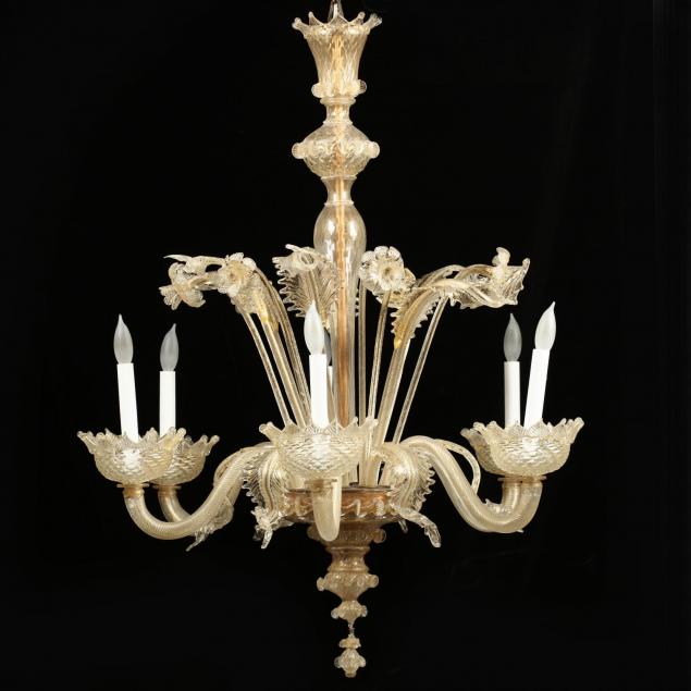 vintage-murano-aventurine-chandelier