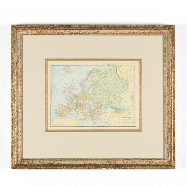 framed-map-of-pre-wwi-europe