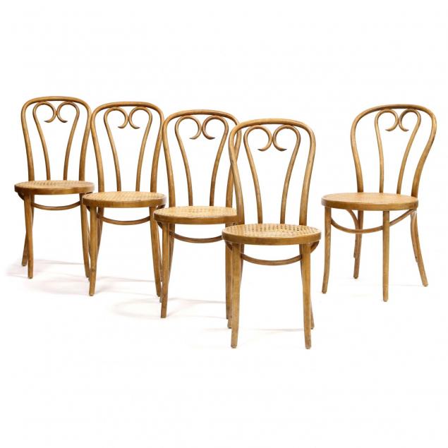 assembled-set-of-five-bentwood-chairs