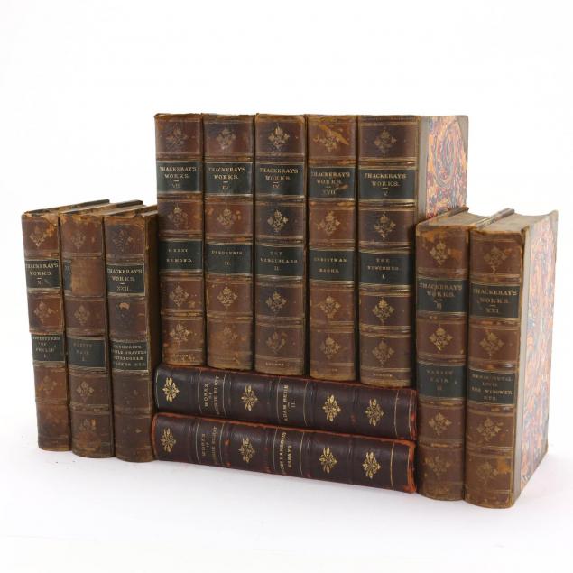 twelve-titles-by-george-eliot-and-william-makepeace-thackeray
