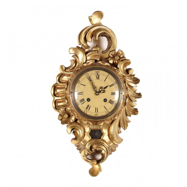 rococo-style-swedish-wall-clock