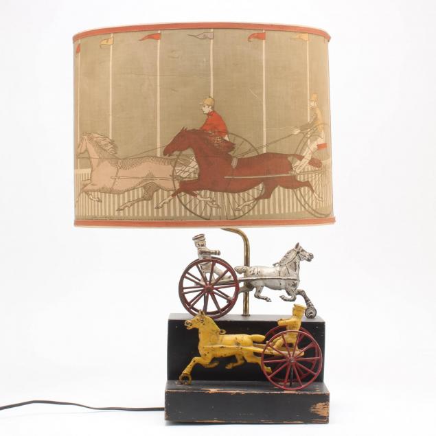 harness-race-table-lamp
