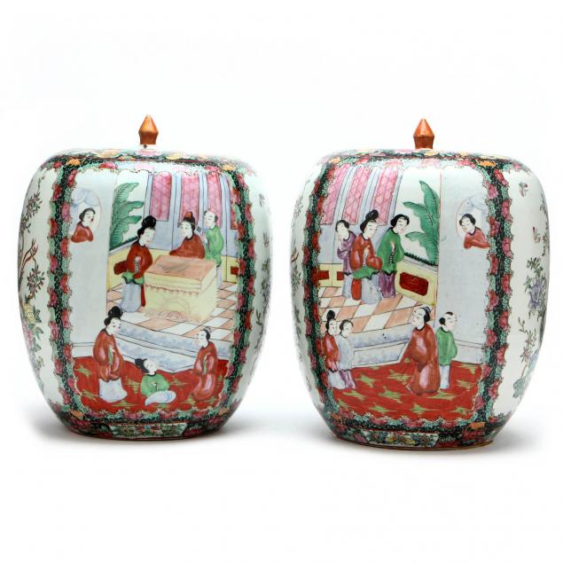 a-pair-of-chinese-export-porcelain-ovoid-jars-with-covers