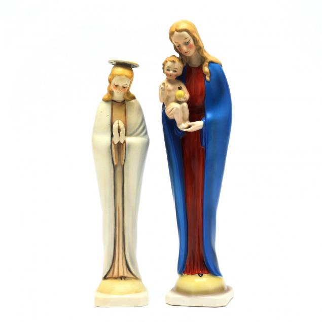 two-goebel-hummel-madonna-figures