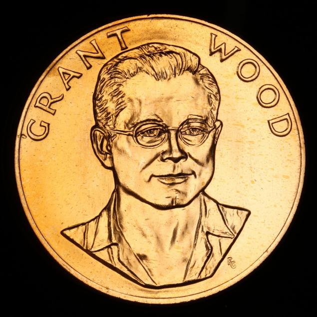 1980-u-s-mint-american-arts-gold-bullion-medallion-honoring-grant-wood