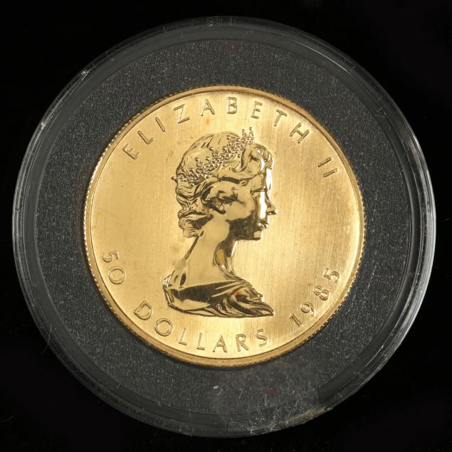 canada-1985-gold-50-one-ounce-maple-leaf-bullion-coin