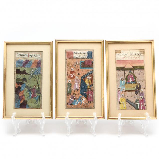three-persian-miniature-paintings