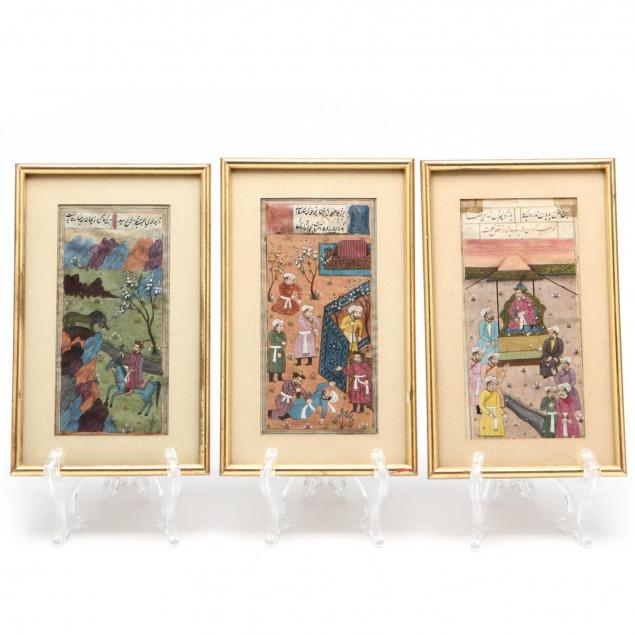 three-persian-miniature-paintings