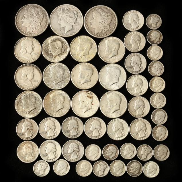 mixed-lot-of-circulated-u-s-silver-coinage