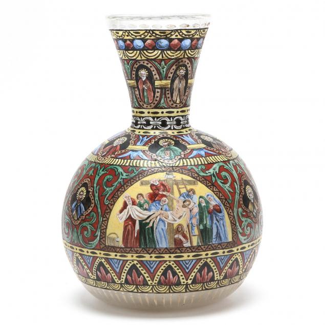 venetian-glass-vase-showing-the-life-of-christ