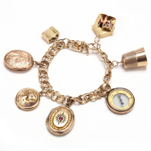 14kt-charm-bracelet-with-vintage-charms