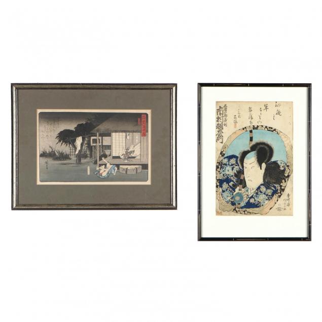 two-japanese-woodblock-prints