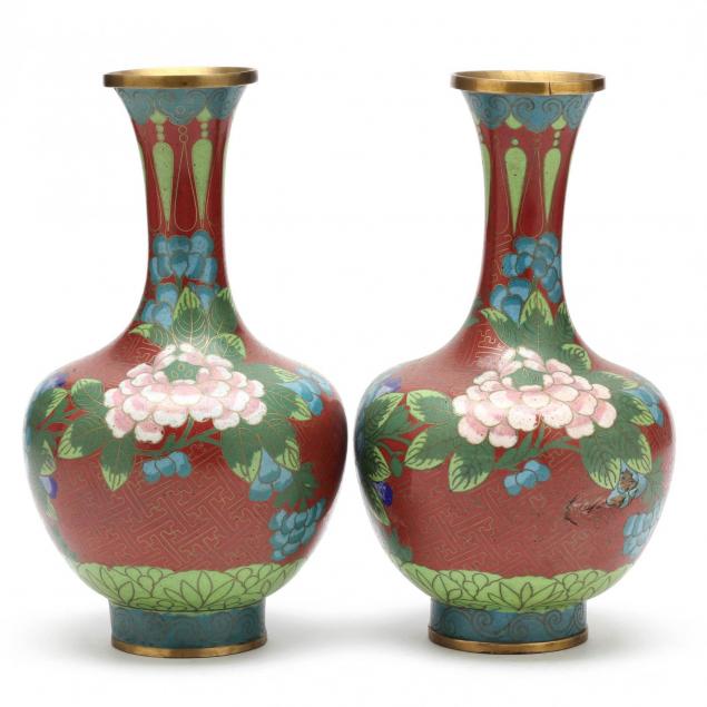 a-pair-of-chinese-red-ground-cloisonne-vases