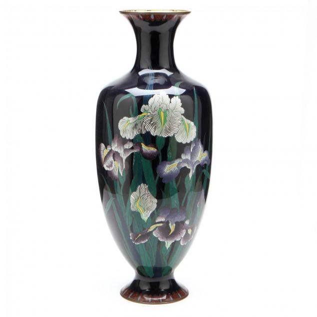 a-tall-japanese-cloisonne-vase-with-irises