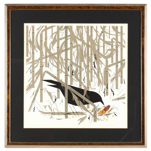charley-harper-american-1922-2007-i-crow-in-the-snow-i