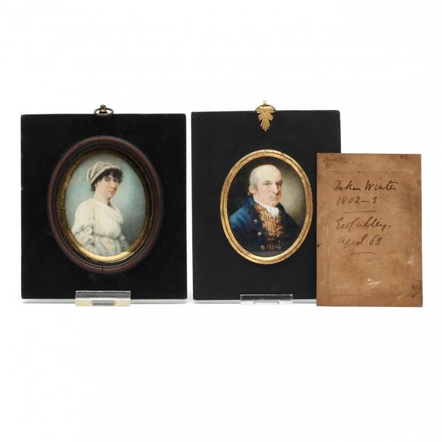 two-portrait-miniatures-of-identified-sitters-english