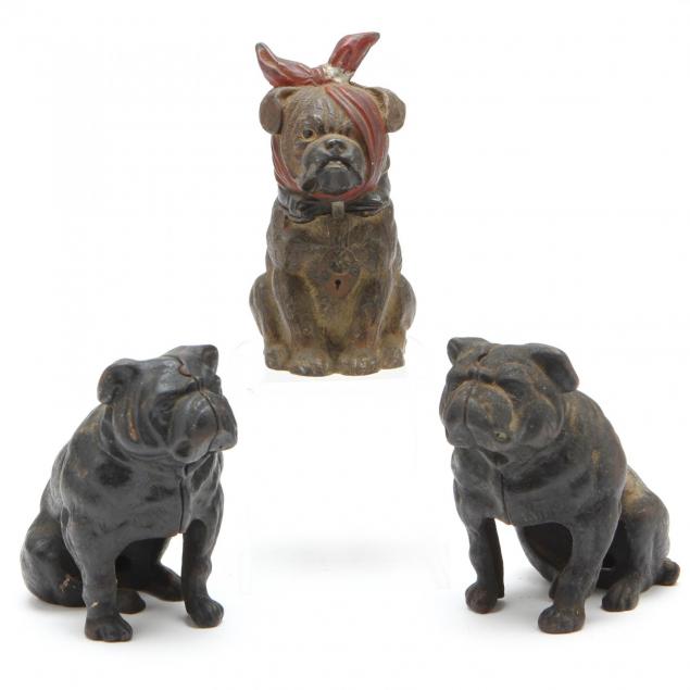 three-antique-bulldog-still-banks