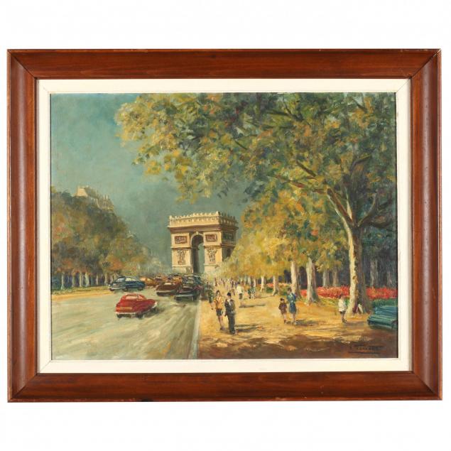 andre-franchet-french-1896-1961-view-down-the-champs-elysees