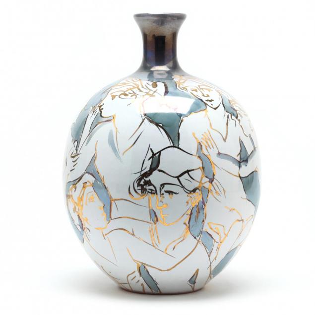 an-artist-signed-metallic-glazed-terracotta-vase