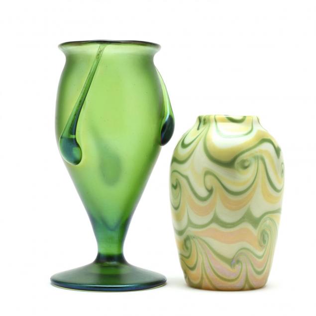 two-art-nouveau-glass-vases