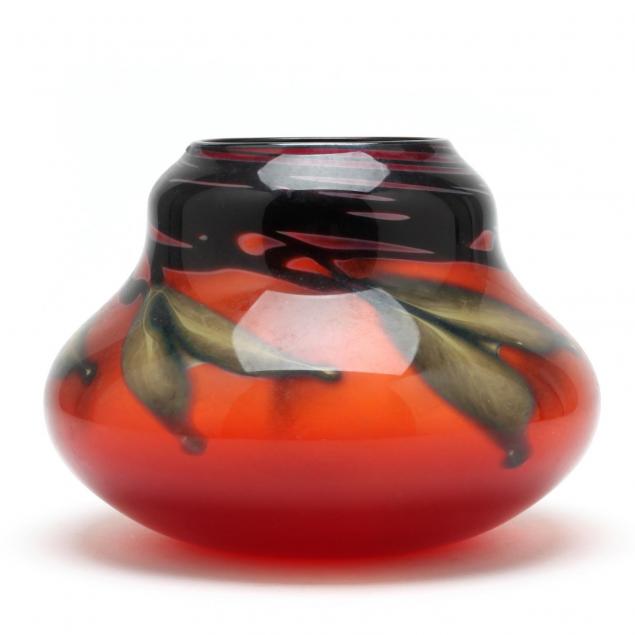 charles-lotton-b-1935-art-glass-vase