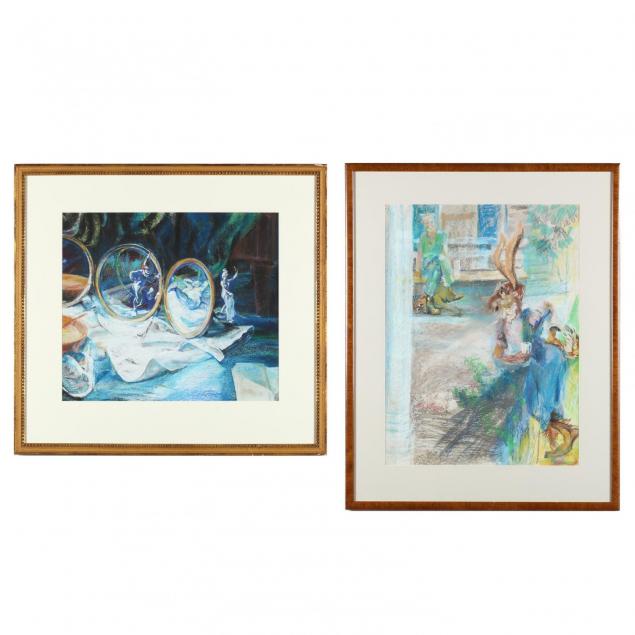 john-s-darling-va-1911-2007-two-whimsical-pastels