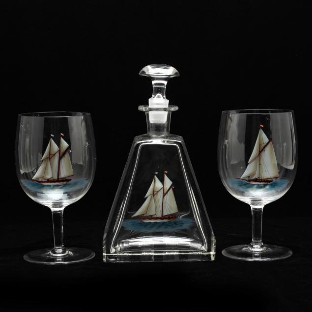 nautical-themed-decanter-and-wine-set