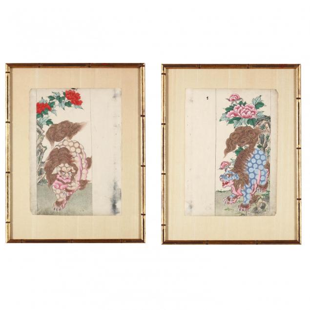 a-pair-of-chinese-foo-lion-paintings