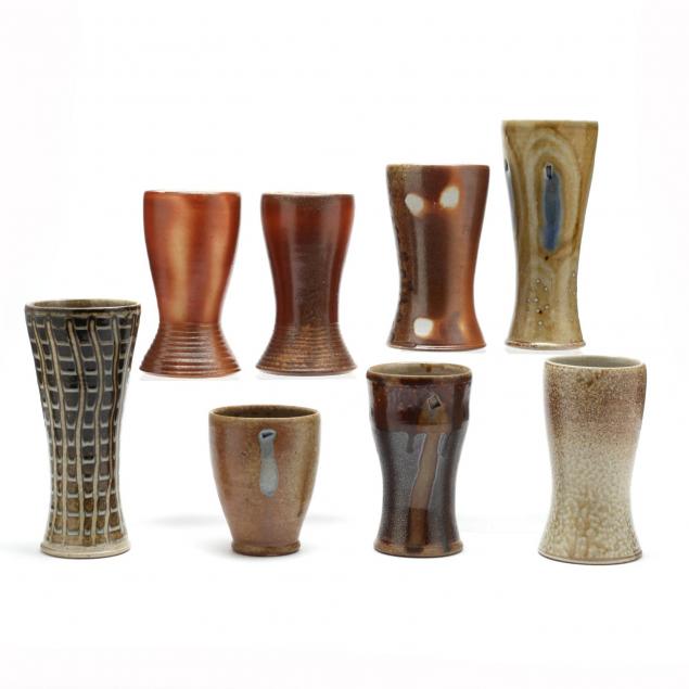 eight-drinking-vessels-mark-hewitt-pottery