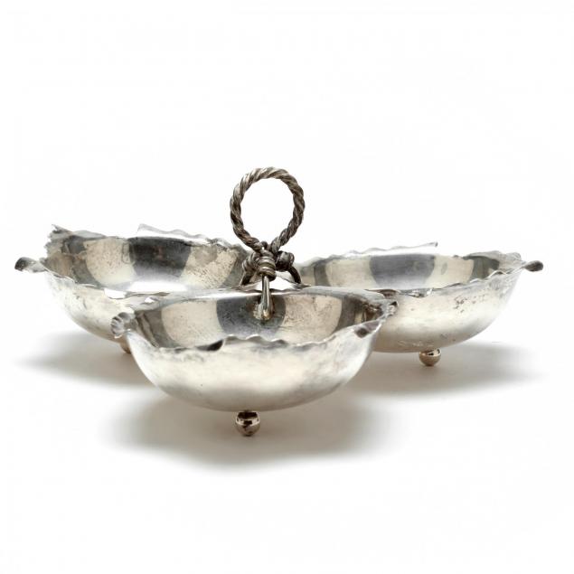 a-sterling-silver-three-part-leaf-form-dish