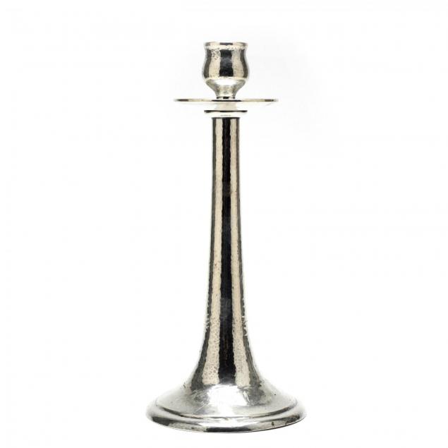 an-arts-crafts-sterling-silver-candlestick-by-shreve-co