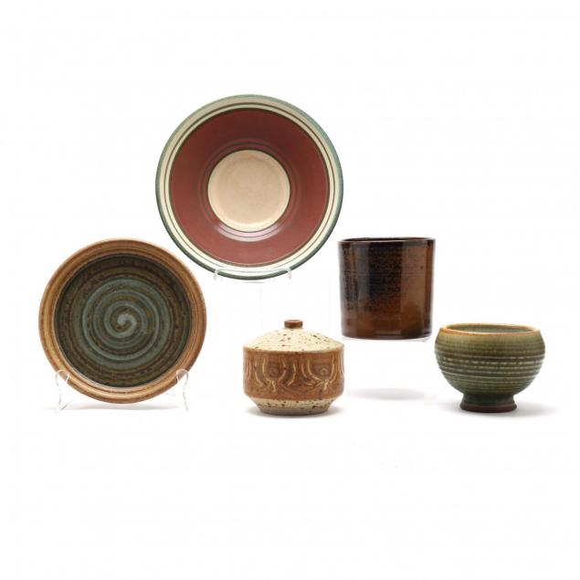 five-pieces-of-studio-pottery