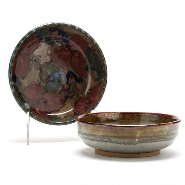 jim-lala-howard-ny-two-art-pottery-bowls