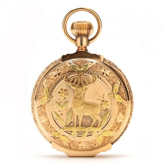 14kt-hunter-case-pocket-watch-american-waltham