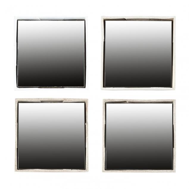 set-of-four-french-stoneware-shadow-box-mirrors