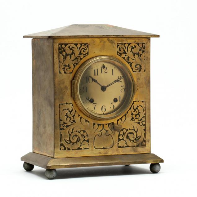 ansonia-arts-and-crafts-brass-bracket-clock