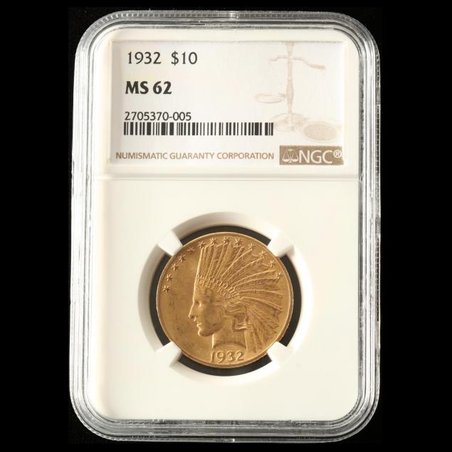 1932-10-gold-indian-head-eagle-ngc-ms62