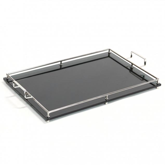modernist-glass-and-chrome-serving-tray