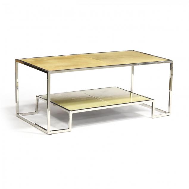modernist-vellum-and-steel-coffee-table