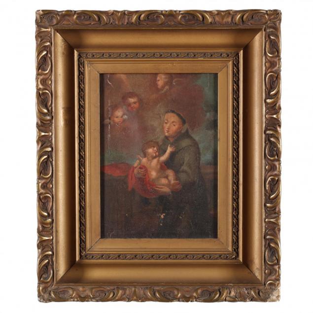 spanish-colonial-painting-of-saint-anthony-of-padua-with-the-christ-child
