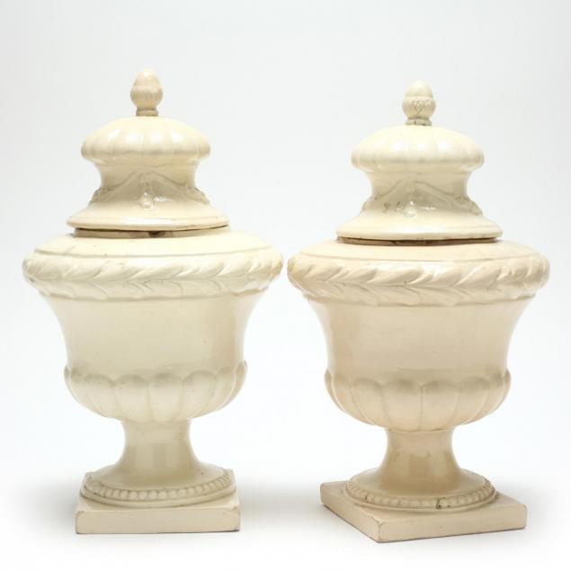 pair-of-italian-creamware-lidded-urns