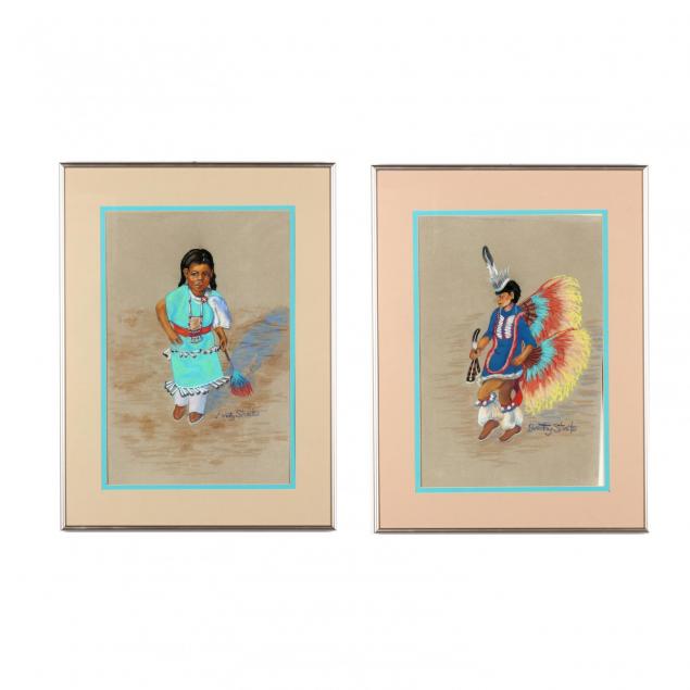 dorothy-strait-az-1934-1998-pair-of-cherokee-portraits