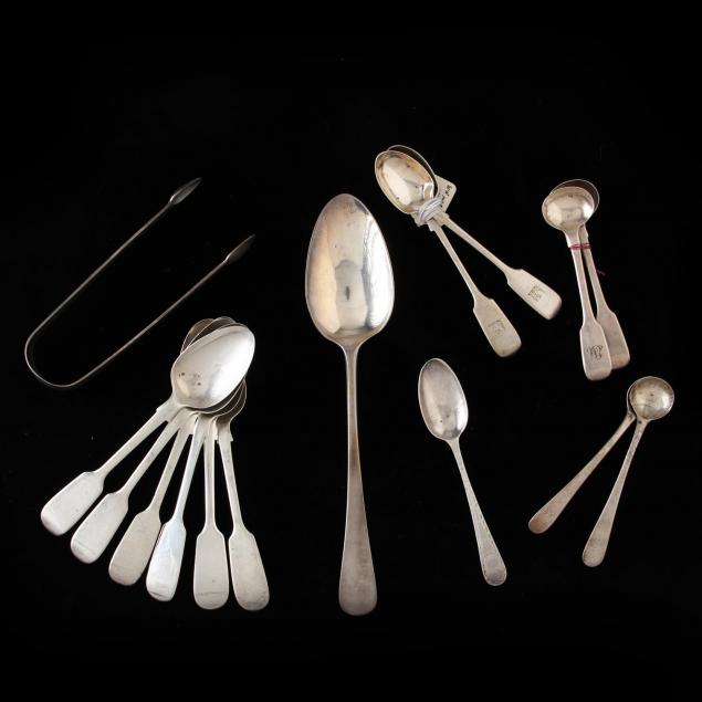 14-pieces-of-georgian-victorian-silver-flatware