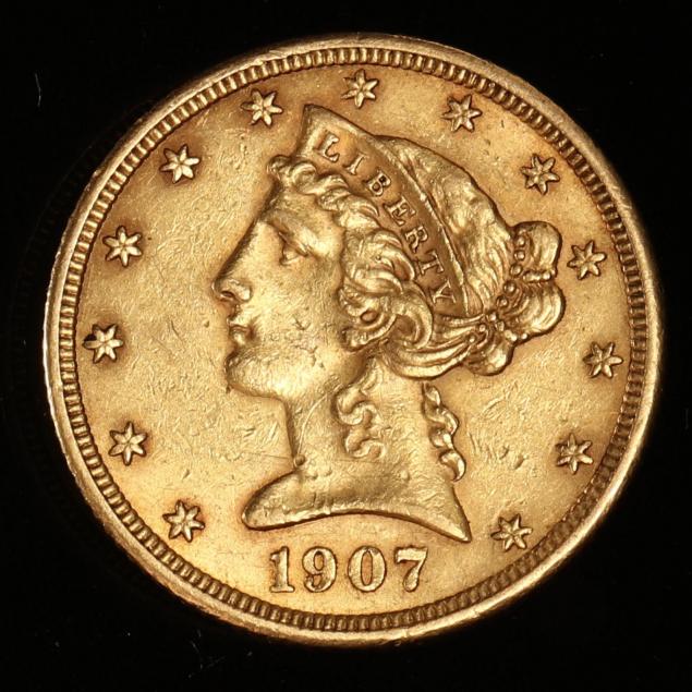 1907-5-gold-liberty-head-half-eagle