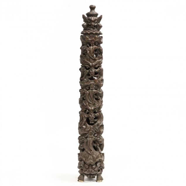 a-southeast-asian-carved-wooden-totem