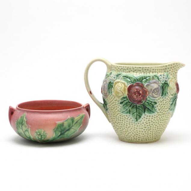 two-roseville-pottery-pieces