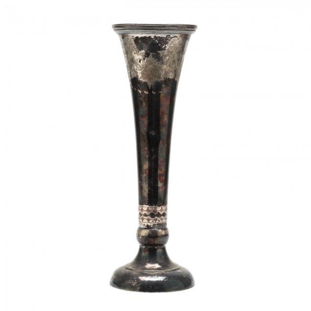 an-antique-silverplate-trumpet-vase