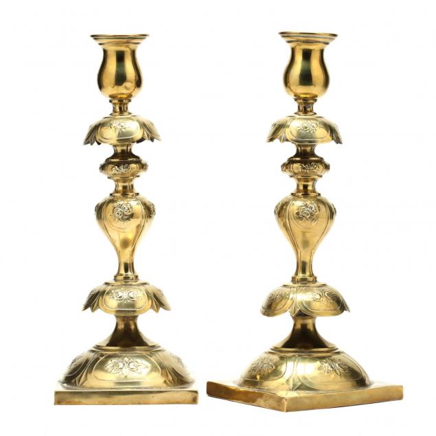 pair-of-brass-candlesticks